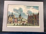 gekleurde gravure 't dorp Roosendaal, 1790 j Bulthuis, Antiek en Kunst, Ophalen of Verzenden