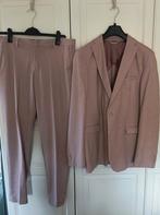Lichtroze kostuum, Kleding | Heren, Kostuums en Colberts, Ophalen of Verzenden, Zo goed als nieuw, Maat 52/54 (L), Roze