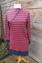 Jurk donkerblauw/ rood Mademoiselle Yeye mt L Vaste prijs, Maat 42/44 (L), Ophalen of Verzenden, Zo goed als nieuw, Knielengte