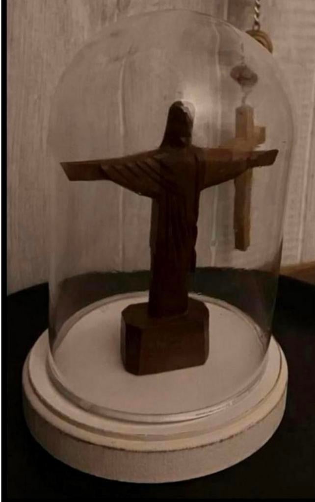 Onze Lieve Heer , in glazen stolpje, Ophalen of Verzenden