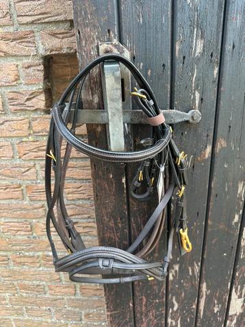 nieuw LJ Leathers hoofdstel – maat pony (bruin) beschikbaar voor biedingen