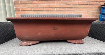 Bonsai schaal XXXL bruin ongeglazuurd schade 81,2x52,2x25,7 beschikbaar voor biedingen