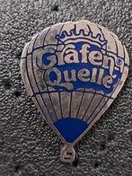 Pin ballon GRAFEN QUELLE mineraalwater, Verzamelen, Speldjes, Pins en Buttons, Ophalen, Gebruikt