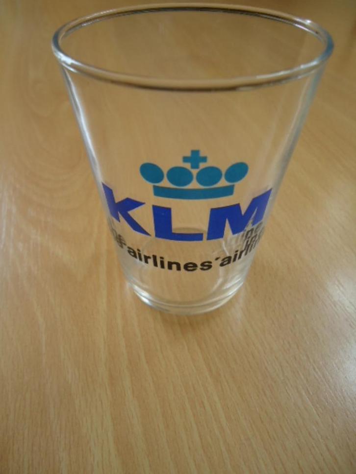 KLM the airlines' airline glas, Verzamelen, Luchtvaart en Vliegtuigspotten, Zo goed als nieuw, Overige typen, Ophalen of Verzenden