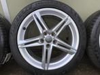 Originele audi velgen 18 inch! Incl. Zomerbanden continental, Ophalen, 18 inch, 245 mm, Velg(en)