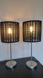 Schemerlamp / tafellamp zwart, Ophalen, Zo goed als nieuw, Stof, Minder dan 50 cm