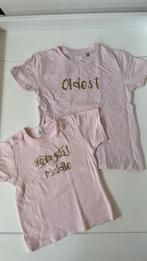 Aankondiging baby - grote zussen - derde kindje, Kinderen en Baby's, Ophalen of Verzenden, Zo goed als nieuw, One size
