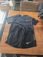 Nike Miller Set Zwart Maat L, Ophalen of Verzenden, Zo goed als nieuw, Zwart, Hardlopen of Fietsen