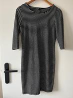 Modern Parisienne - Gestreepte Stretchjurk, Zwart, Ophalen of Verzenden, Maat 36 (S), Gedragen