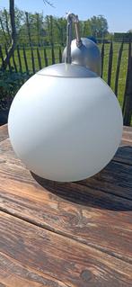 Melkglas bol lamp 30 cm, Ophalen of Verzenden, Gebruikt, Minder dan 50 cm