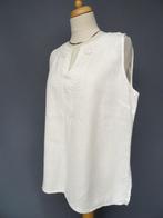 100% LINNEN top met borduur maat 44., LOOS, Wit, Maat 42/44 (L), Ophalen of Verzenden