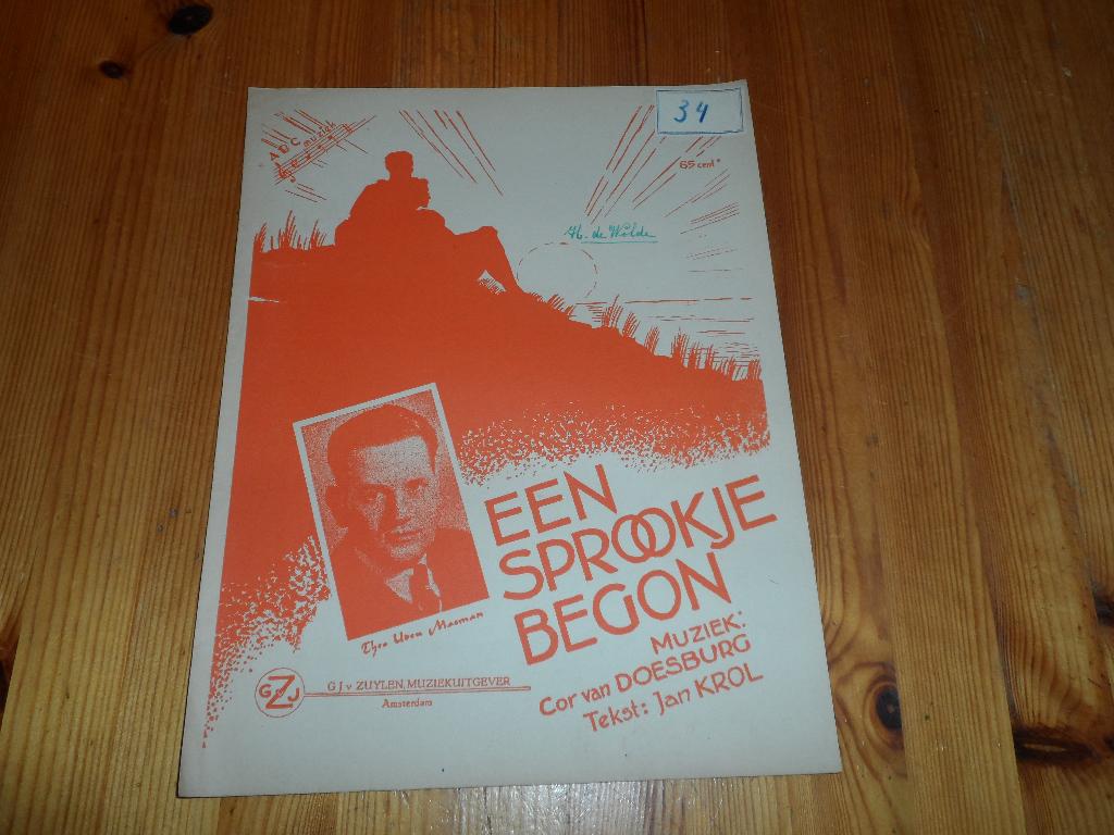 Een sprookje begon - cor van doesburg / jan krol, Gebruikt, Gitaar, Ophalen of Verzenden, Artiest of Componist