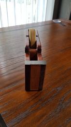 tk: nostalgisch, Amsterdamse School houten PLAKBAND HOUDER, Ophalen of Verzenden