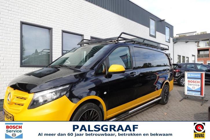 Mercedes-benz VITO 111 CDI LANG L3 Zwart, Auto's, Bestelauto's, Bedrijf, ABS, Airbags, Airconditioning, Bluetooth, Centrale vergrendeling