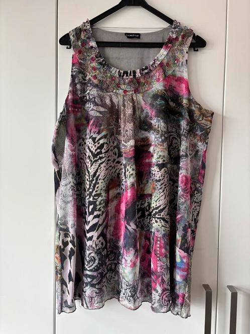 Samoon mouwloos tuniek maat 48, Kleding | Dames, Grote Maten, Zo goed als nieuw, Blouse of Tuniek, Overige kleuren, Ophalen of Verzenden