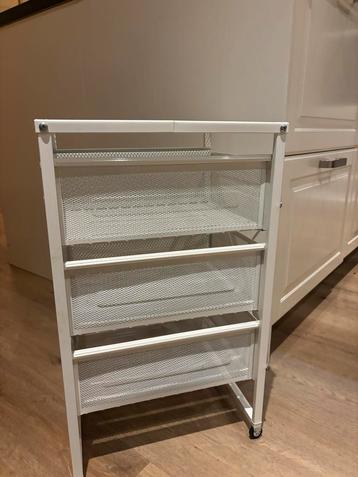 Metalen ladekastje - Wit beschikbaar voor biedingen