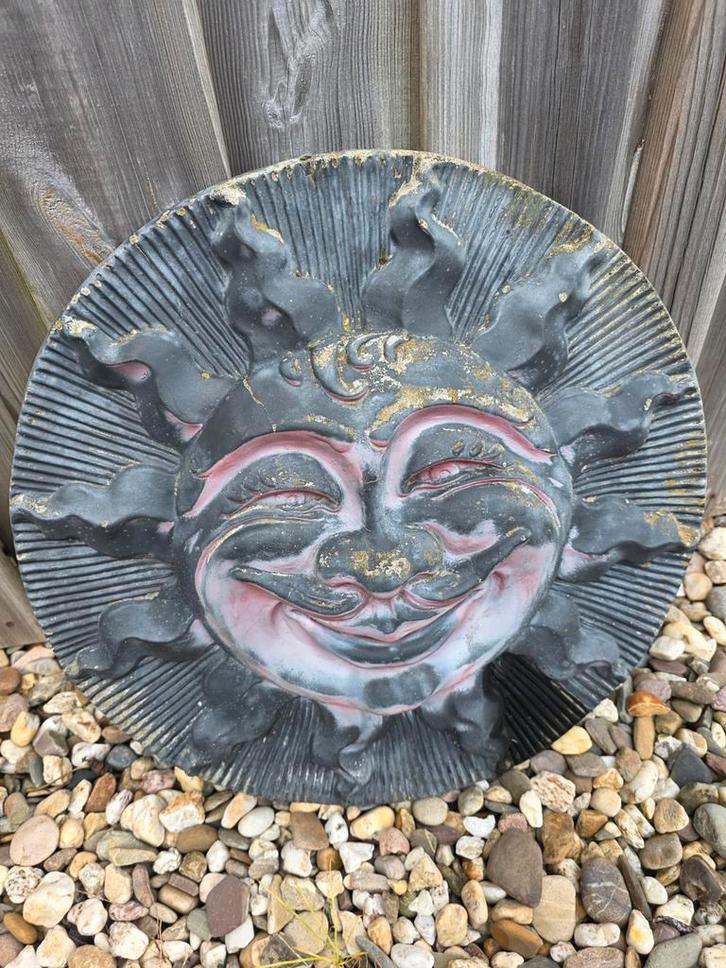 Betonnen Zon Muur Ornament, Tuin en Terras, Tuinbeelden, Overige typen, Ophalen