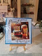 Kaartje verjaardag mannen bier en taart, Ophalen of Verzenden, Nieuw, Overige thema's