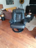 Te koop verstelbare leren fauteui, Huis en Inrichting, Fauteuils, Ophalen, Gebruikt