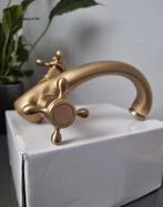 Landelijke wastafelkraan, retro, brons, badkamerkraan, Ophalen of Verzenden, Nieuw, Koper, Kraan