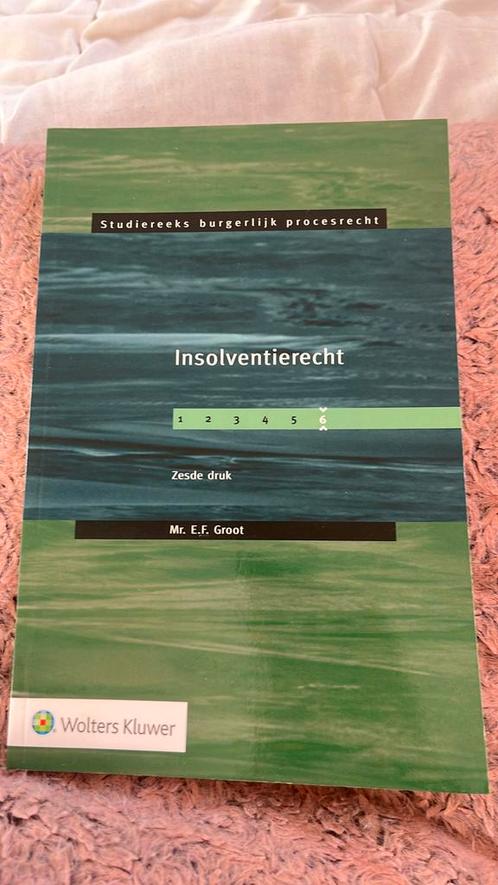 E.F. Groot - Insolventierecht, Boeken, Wetenschap, Zo goed als nieuw, Ophalen of Verzenden