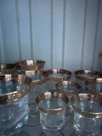 Antieke glazen met echt gouden rand, Verzamelen, Glas en Borrelglaasjes, Ophalen of Verzenden, Zo goed als nieuw, Overige typen