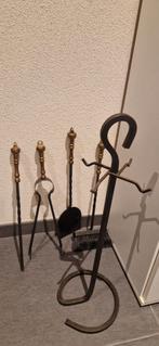 Haardstel met standaard, Ophalen, Gebruikt, Vrijstaande haard, Houthaard