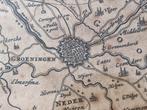 Grote 17e eeuwse kaart Groningen Drenthe Friesland, Ophalen of Verzenden