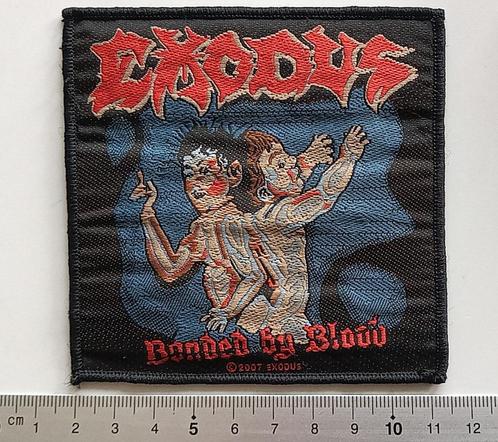 Exodus leuke bonded by blood 2007 patch used893 zgan, Verzamelen, Muziek, Artiesten en Beroemdheden, Zo goed als nieuw, Kleding