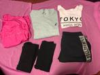 Sportkleding pakket dames maat L, Ophalen, Zwart, Gedragen, Maat 42/44 (L)