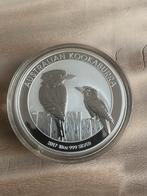 Zilveren Kookaburramunt van 10 oz. Jaar 2017., Ophalen of Verzenden, Zilver