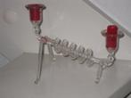 Laboratorium Glas Vintage Kandelaar 2 Kaarsen, Ophalen