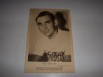 Promotiekaart wielrenner Wim van Est begin jaren 50, Ophalen of Verzenden, Gebruikt, Overige sporten, Spelerskaart