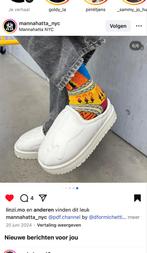 PDF Channel Sole Mars Pelle Confetto Slippers - Maat 44 wit, Ophalen of Verzenden, Nieuw, Wit, Pantoffels of Sloffen