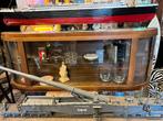 Gave bijzondere oude vitrine (rond glas) met schuifdeuren, Ophalen, Nvt, Minder dan 100 cm, 25 tot 50 cm