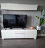 Set van TV meubel en bovenkast, Ikea Besta Burs hoogglans, Ophalen, Gebruikt, 150 tot 200 cm, Minder dan 100 cm
