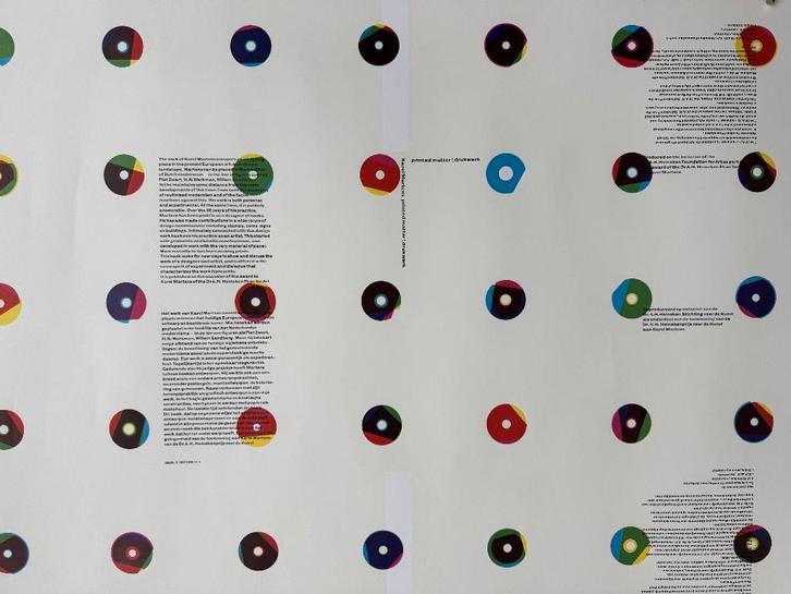 Rare Karel Martens Printed Matter/Drukwerk 1996 omslagafdruk, Antiek en Kunst, Kunst | Designobjecten, Ophalen
