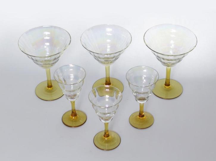Art Deco – kristallen glasservies, Antiek en Kunst, Antiek | Glas en Kristal, Ophalen
