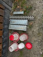 Kuiken voerbakken, Dieren en Toebehoren, Pluimvee | Toebehoren, Ophalen, Zo goed als nieuw, Drinken en Voederen
