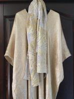 luxe kaftan + stola kleur gold MARIE FRANCE VAN DAMME, Maat 38/40 (M), Overige typen, Overige kleuren, Ophalen of Verzenden