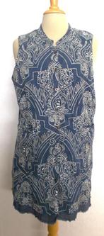 Apart borduursels bewerkt lang gilet van Didi! L, Verzenden, Zo goed als nieuw, Maat 42/44 (L), Blauw