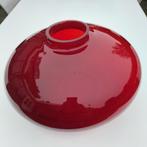 Te koop bordeaux rode glazen vaas., Ophalen of Verzenden