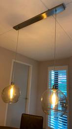Mooie hanglamp met rookglas bollen, Huis en Inrichting, Lampen | Hanglampen, Zo goed als nieuw, Ophalen