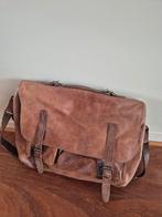 Leren aktetas, 30 tot 40 cm, Bruin, Aktetas of Boekentas, 40 tot 50 cm