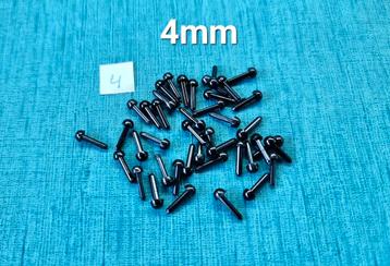 Steekoogjes 4mm - 10 paar voor € 1,65 beschikbaar voor biedingen