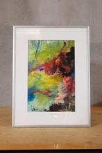 Abstract schilderij expressieve stijl  gesigneerd, Ophalen of Verzenden