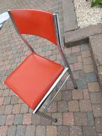 Retro vintage stoeltjes Oranje 3x jaren 60 70, Huis en Inrichting, Stoelen, Ophalen, Gebruikt, Overige kleuren