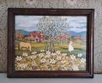 Stina Sunesson, zweedse volkskunstenares,print., Minder dan 50 cm, Gebruikt, Verzenden, Print