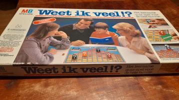 Weet ik veel!? MB spellen 1982 quiz spel vintage jaren 80 beschikbaar voor biedingen