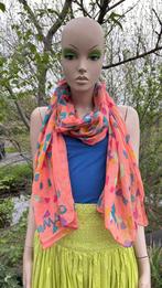 (14) Sjaal vintage Marco Polo - 82 bij 192 cm - 100% cotton, Maat 46/48 (XL) of groter, Ophalen of Verzenden, Zo goed als nieuw